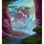 MTG Ikoria: Lair of Behemoths "Ketria Triome" Wall Scroll