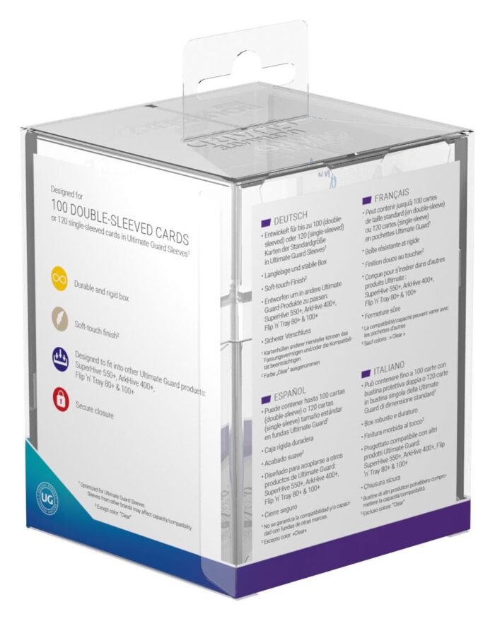 Ultimate Guard Boulder™ Deck Case 100+ Standard Size Transparent - Image 4