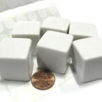 Chessex Opaque Polyhedral Blank 6-sided dice