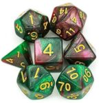 Polyhedral  7-Die Set - Orion-Serie - Color Green Mix