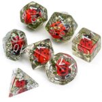 Polyhedral  7-Die Set - Ladybug-Edition