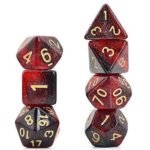 Polyhedral  7-Die Set - Orion-Serie - Color Red
