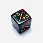 D6 Posotive Counter Dice Red-Black