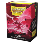 Dragon Shield Dual Matte Sleeves - Fury 'Alaric, Crimson King' (100 Sleeves)