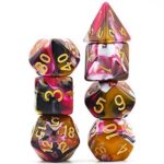 WoD - Basic serie - Black/White/Red/Brown (Dice Set)