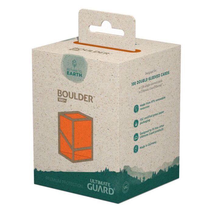 Ultimate Guard Return To Earth Boulder Deck Case 100+ Standard Size Orange - Image 3