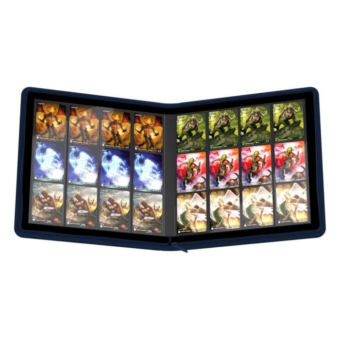 Ultimate Guard Zipfolio 480 - 24-Pocket XenoSkin (Quadrow) - Blue - Image 2