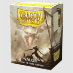 Dragon Shield Standard size Matte Dual Sleeves - Valor (100 Sleeves)