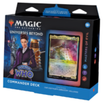 Magic: The Gathering Doctor Who Commander Deck - Masters of Evil (100-Card Deck, 2-Card Collector Booster Sample Pack + Accessories)