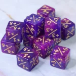 D6 Positive Counter Dice  Purple Pink