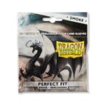 DRAGON SHIELD STANDARD PERFECT FIT SIDELOADING SLEEVES - CLEAR/SMOKE (100 SLEEVES)