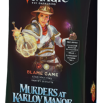 Magic: The Gathering Murders at Karlov Manor Commander Deck - Blame Game (100-Card Deck, 2-Card Collector Booster Sample Pack + Accessories)