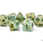 Chessex Marble Mega-hedral™ Green/dark green 7-Die Set
