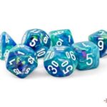 Chessex Festive® Mega-hedral™ Waterlily™/white 7-Die set