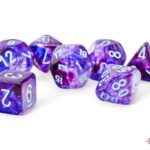 Chessex Nebula® Mega-hedral™ Nocturnal™/turquoise Luminary™ 7-Die Se