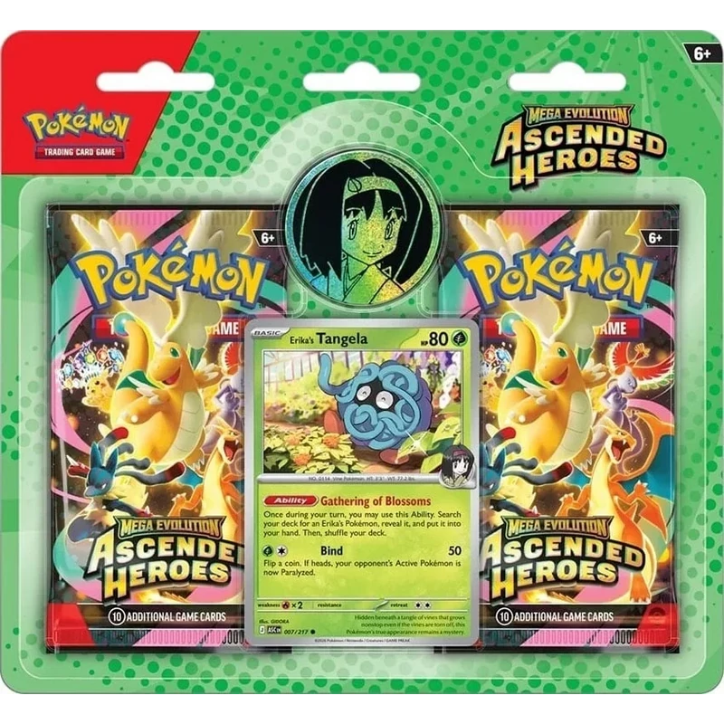 Pokémon TCG: Ascended Heroes 2-Pack Blister – Erika’s Tangela