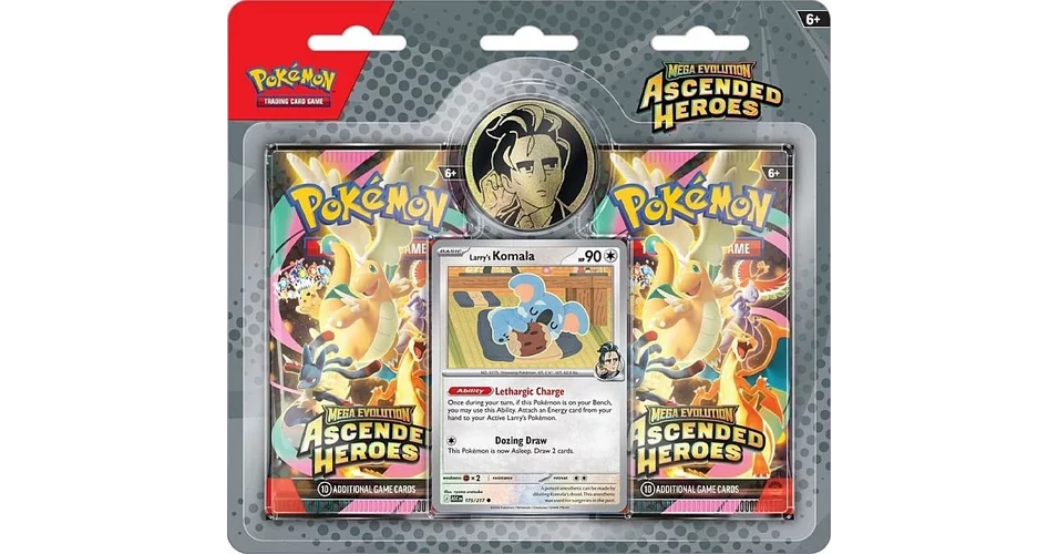PKM: Ascended Heroes 2-Pack Blister – Larry’s Komala