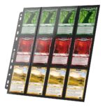 Ultimate Guard 24-Pocket QuadRow Pages Side-Loading (10) - Black - Image 2
