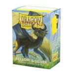 Dragon Shield Sleeves - Standard size - Matte Dual - Yellow & Silver (100 Sleeves)