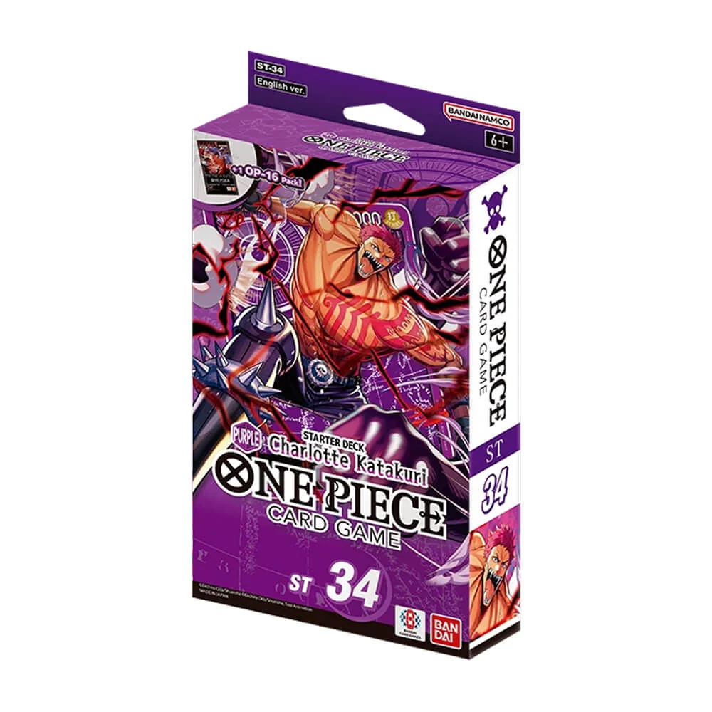 OPCGST34 One Piece Card Game - Purple Charlotte Katakuri Starter Deck ST-34 - EN - Image 1