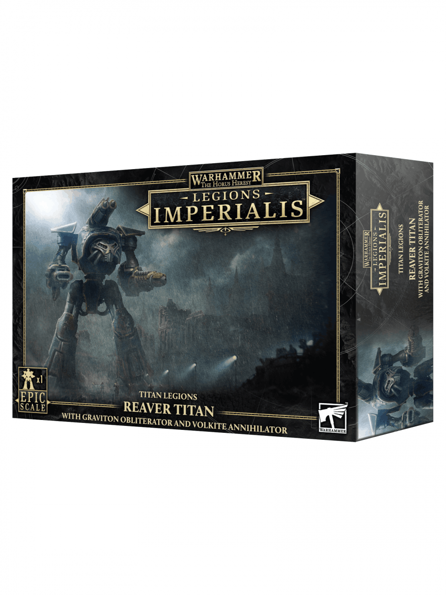 warhammer-horus-heresy-legions-imperialis-titan-legions-reaver-titan-with-graviton-obliterator-and-volkite-annihilator-900w Warhammer: Horus Heresy - Legions Imperialis - Titan Legions - Reaver Titan with Graviton Obliterator and Volkite Annihilator - Image 1