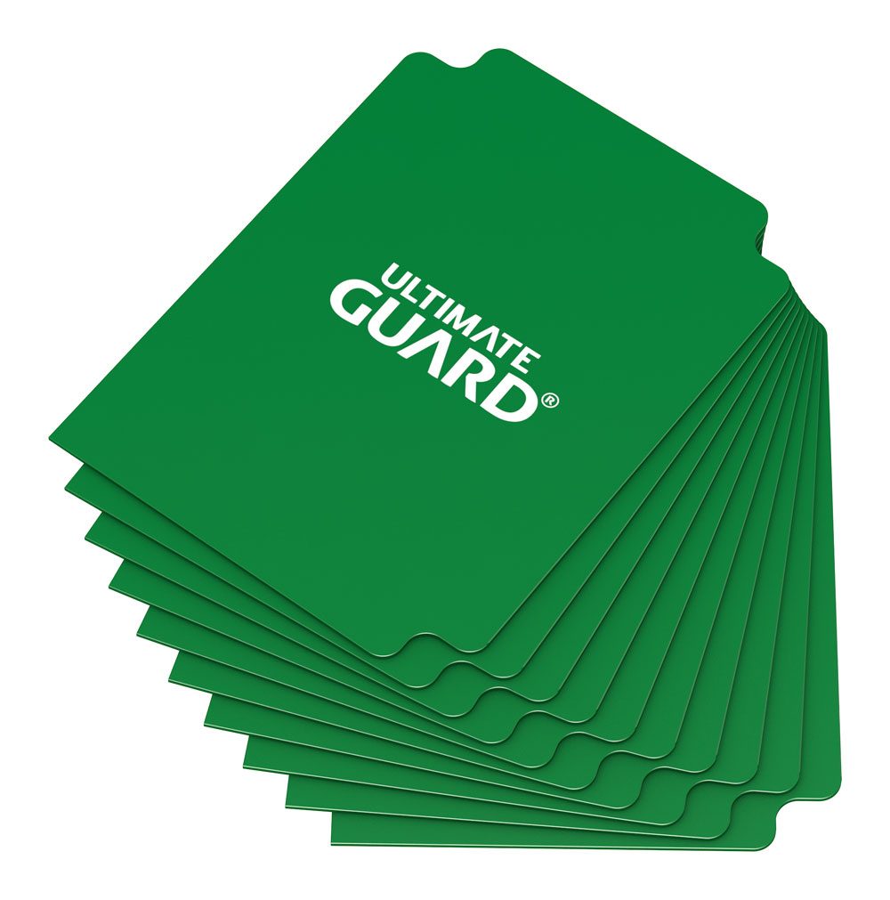 x_ugd010357 Ultimate Guard Card Dividers Standard Size (10) - Green - Image 1