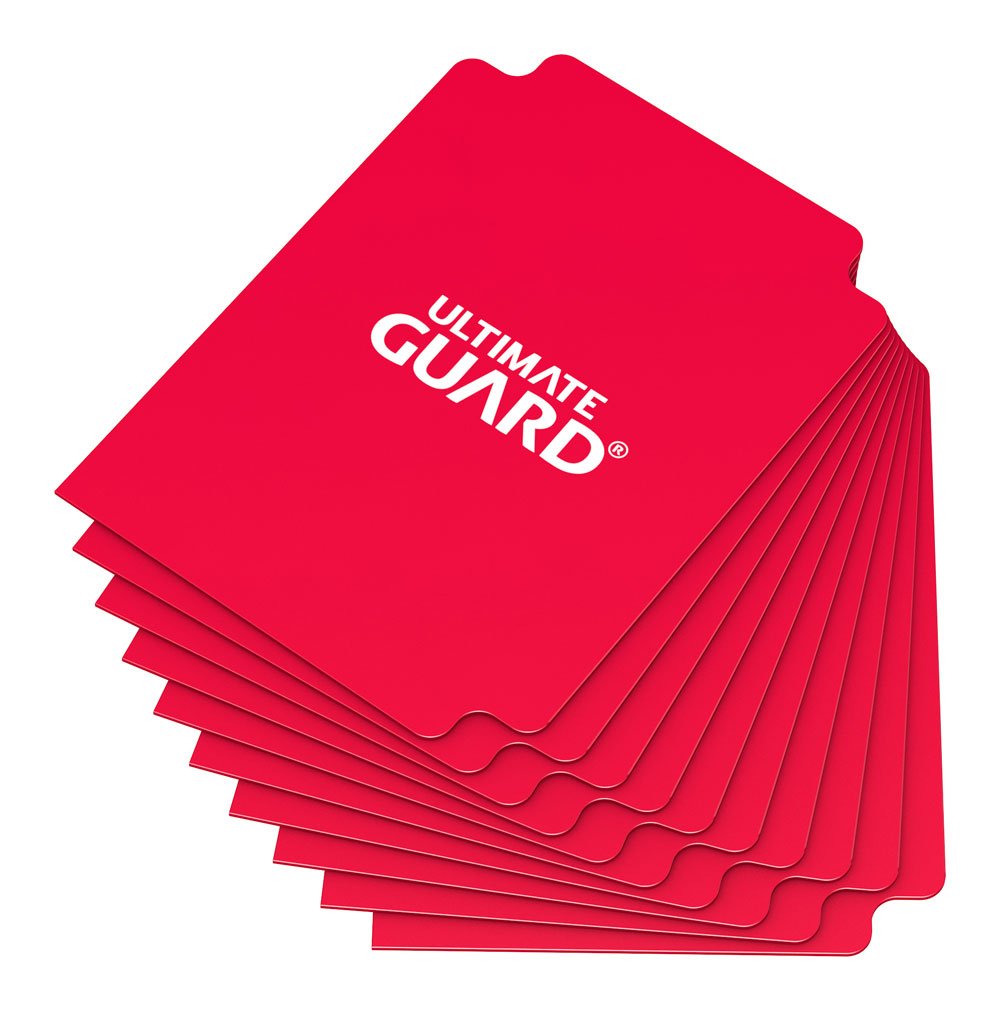 x_ugd010358 Ultimate Guard Card Dividers Standard Size (10) - Red - Image 1