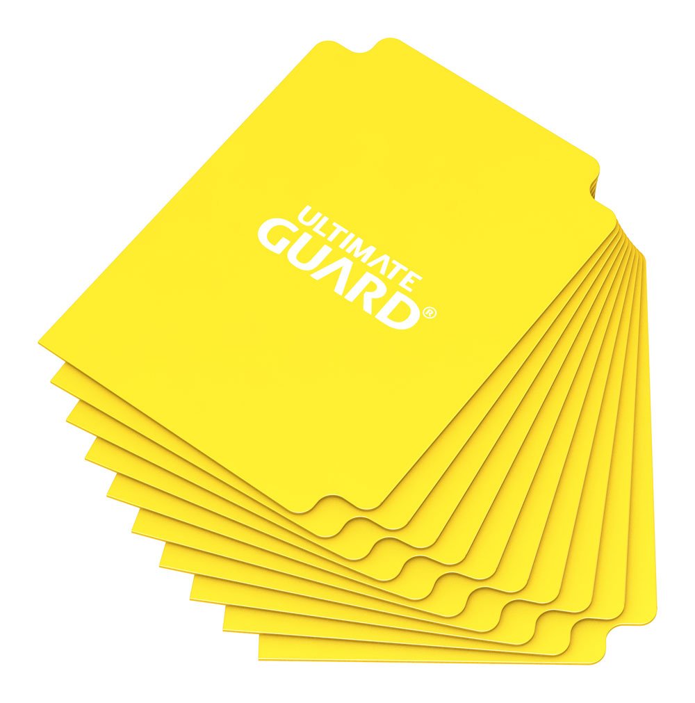 x_ugd010451 Ultimate Guard Card Dividers Standard Size (10) - Yellow - Image 1
