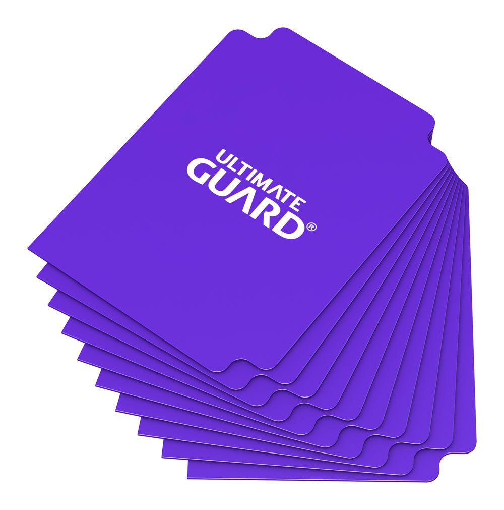 x_ugd010454 Ultimate Guard Card Dividers Standard Size (10) - Purple - Image 1