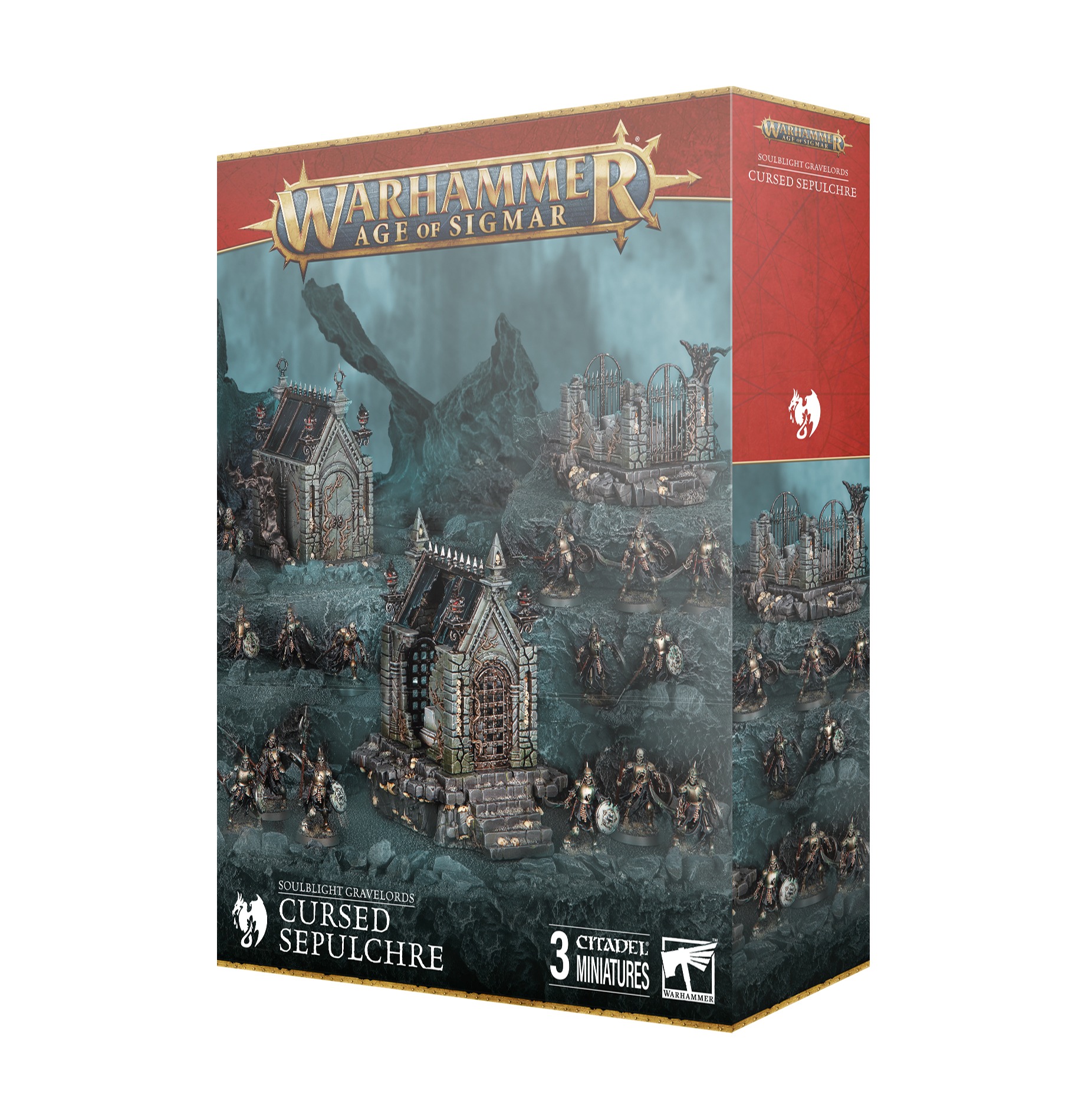 cursed_sepulchre_front_of_box Warhammer Age of Sigmar – Soulblight Gravelords: Cursed Sepulchre - Image 1
