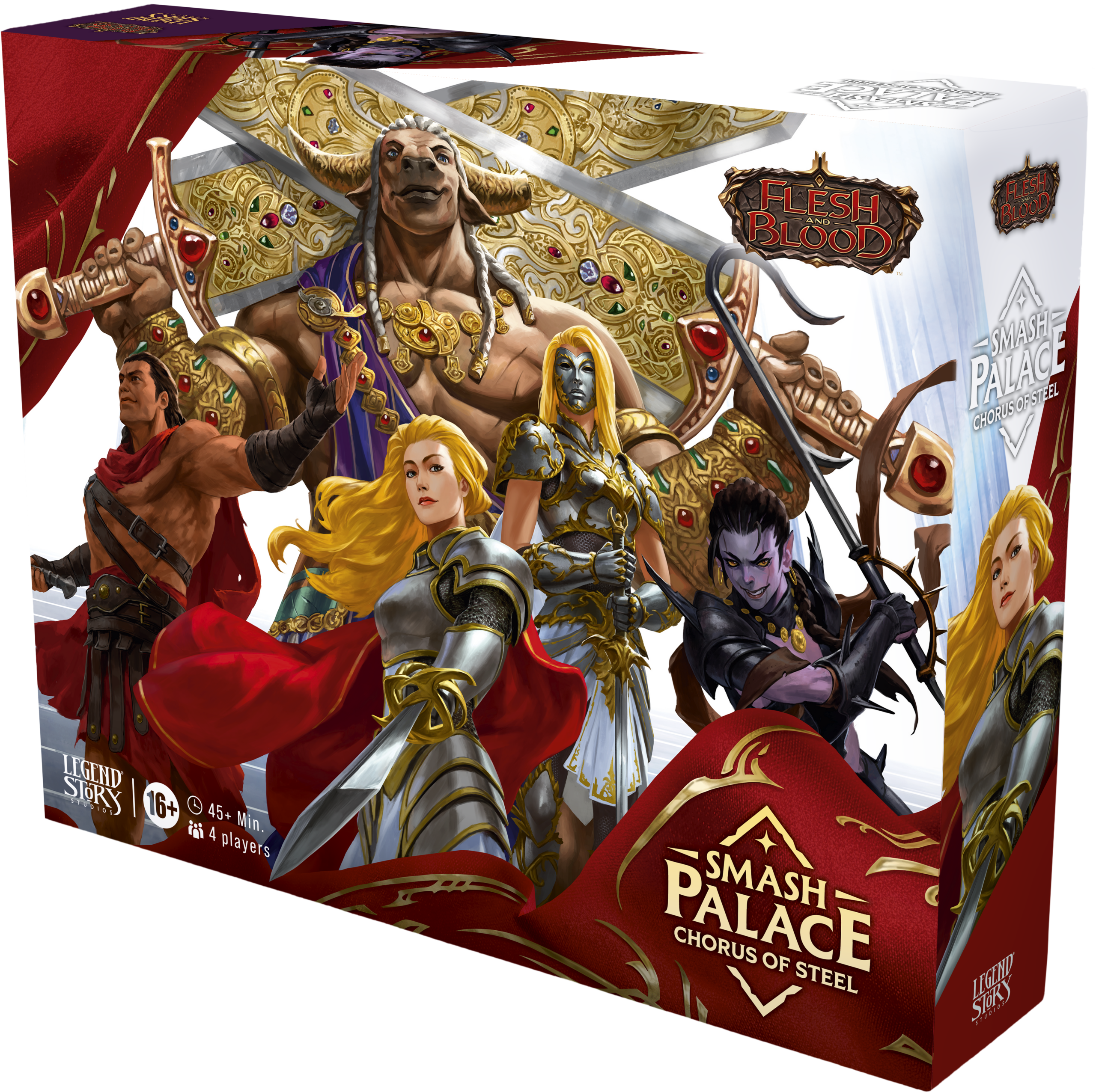 SmashPalace2_Box_Standing_LF-1 Flesh and Blood TCG – Smash Palace: Chorus of Steel – Multiplayer Box Set – EN - Image 1