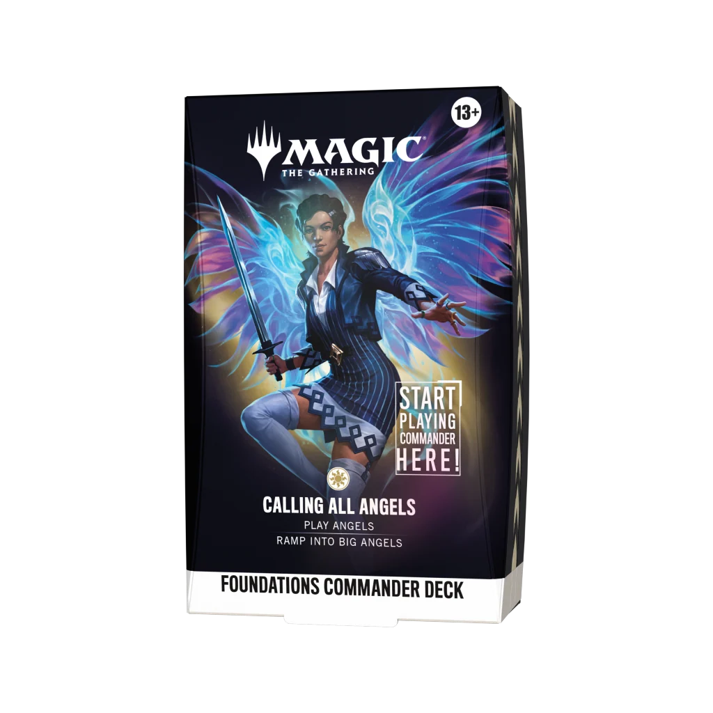 foundations-commander-deck-calling-all-angels-magic-the-gathering-mtg-01.png Magic: The Gathering – Foundations Commander Deck – Calling All Angels – EN - Image 1
